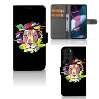 Motorola Edge 30 Pro Leuk Hoesje Lion Color - thumbnail