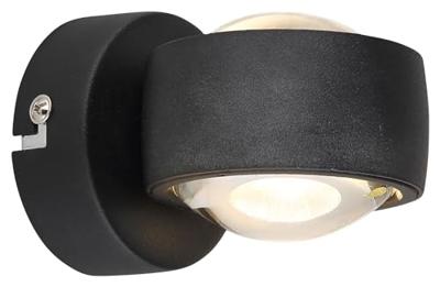 Globo Zwarte wandlampRandi design - 78290B