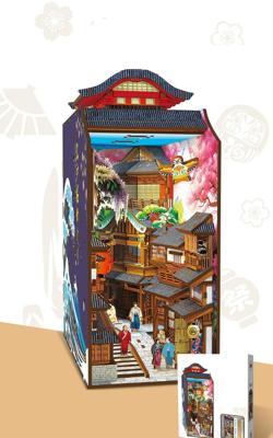 PlayfulMario 3D Booknook Edo Sakura Journey met LED lamp 293 Onderdelen Modelbouw