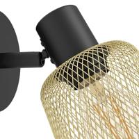 Eglo WandlampjeCoslada Goud met zwart - 900693 - thumbnail