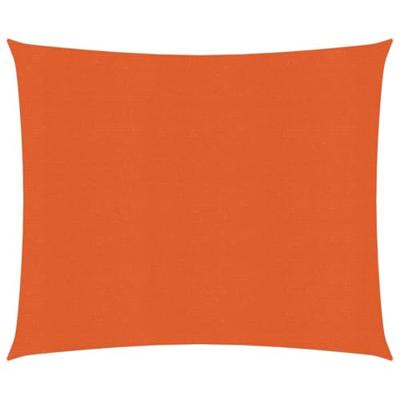 VidaXL Zonnezeil 160 g/m² 2,5x2,5 m hdpe oranje