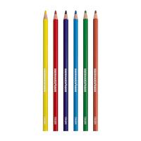 Eberhard Faber EF-514806 Kleurpotlood 17,5cm Kartonnen Etui à 6 Stuks Assorti Kleuren - thumbnail