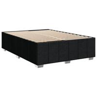 Bedframe zonder matras stof zwart 160x200 cm - thumbnail