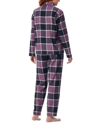 Dames pyjama flanel - Select Premium - Katoenen doorknoop pyjama lange mouwen