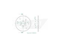 ESJOT Chain wheel 428 28z steel black - thumbnail