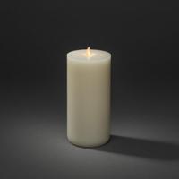 Konstsmide 1624-115 LED-kaars met echte was Crème-wit Warmwit (Ø x h) 96 mm x 218 mm - thumbnail