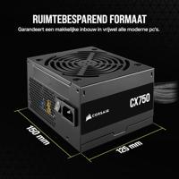 Voedingsbron Corsair CX750 750 W 130 W 80 Plus Bronze - thumbnail