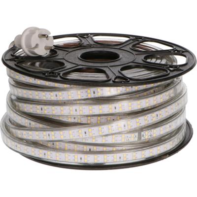 LED strip 25 meter met snoer en stekker voor buiten - Koud wit licht - Waterdicht - IP65