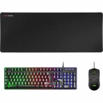 Toetsenbord met Gaming Muis Mars Gaming MCPX Kleur Zwart Toetsenbord met Gaming Muis Mars Gaming MCPX Kleur Zwart