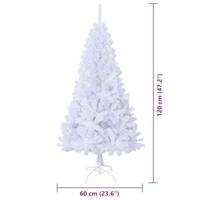 Kunstkerstboom met 150 LED Wit 120 cm PVC en staal - thumbnail