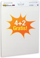 Post-it meeting chart, ft 63,5 x 77,5 cm, blanco, 30 vel, pak van 4 + 2 gratis - thumbnail