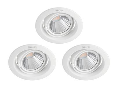 Philips Set van 3 inbouwspotsPomeron 7W - 2700K - 25806800