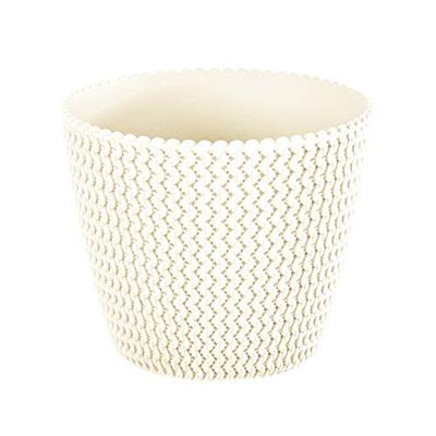 Prosperplast Plantenpot - creme wit - kunststof - D16 x H13 cm