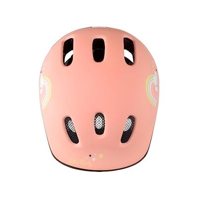 Polisport baby helm happy rainbow xxs 44-48 cm roze - thumbnail
