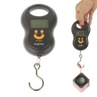 LCD draagbare elektronische Handheld opknoping digitale weegschaal met uitzondering van Batteries(Black) - thumbnail