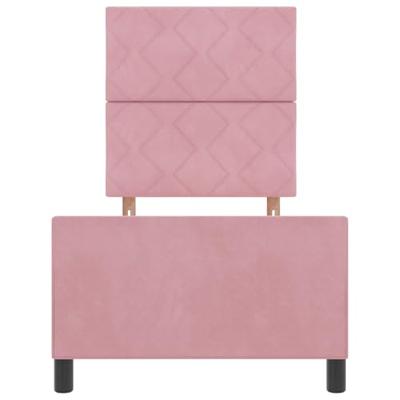 Bedframe met hoofdeinde Roze 80 x 200 cm Fluweel