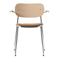 Audo Copenhagen Co Chair armstoel chroom gestoffeerd Dakar 0250 - thumbnail