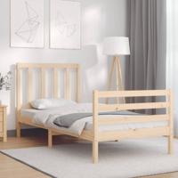 Bedframe zonder matras massief grenenhout 90x200 cm - thumbnail