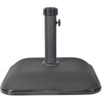 Parasolvoet beton vierkant 25 kg zwart - thumbnail