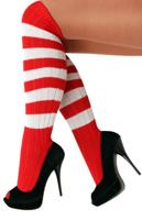 Kniekousen rood/wit - thumbnail