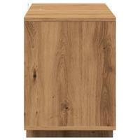 Tv-meubel 130x35x50 cm bewerkt hout artisanaal eikenkleur - thumbnail