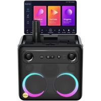Lenco Ikarao Break X2 karaoke systeem Bluetooth speaker Zwart - thumbnail