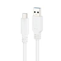 NANOCABLE 10.01.4001-L150-W - USB 3.1-kabel, Gen2 10 Gbit/s 3A, USB-C-stekker naar USB-A-stekker, wit, 1,5 m - thumbnail
