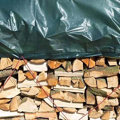 Nature brandhout afdekzeil 2x8 m pe groen