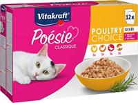 Vitakraft Poésie Classique multipack gevogelte in gelei 12 x 85g - thumbnail