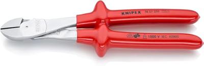 Knipex Kracht-zijsnijtang verchroomd dompelisolatie, VDE-getest 250 mm - 7407250