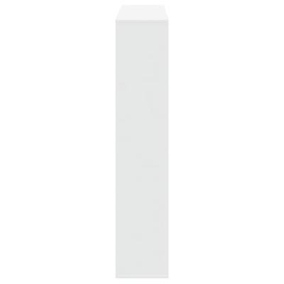 Boekenkast 132x29x141,5 cm bewerkt hout wit