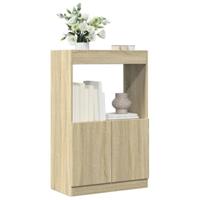 Hoge kast 63x33x100 cm bewerkt hout sonoma eikenkleurig - thumbnail