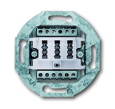 ABB 0242/04 Telefoonaansluitdoos Schroefbevestiging Wit, Zuiver wit (RAL 9010)