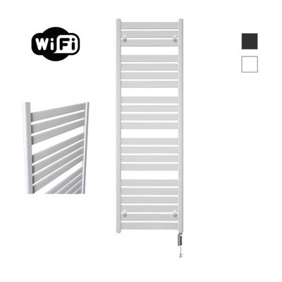 Elektrische Radiator Sanicare HWV - Moda Met Wifi 160x60 cm Mat Wit 1159W Met Thermostaat Wit Rechtsonder Sanicare