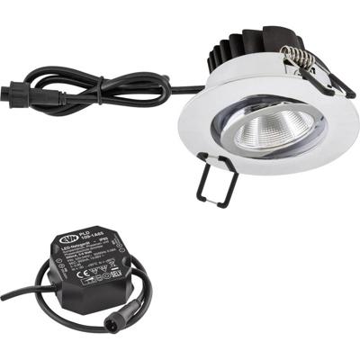 EVN PC650N61102 EVN Lichttechnik LED-inbouwlamp LED LED vast ingebouwd 6 W Chroom