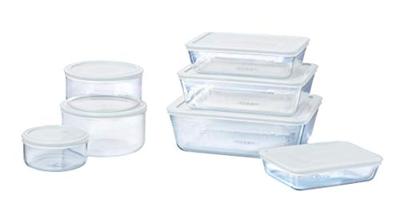Pyrex schaal met kunststof deksel 1.5L - thumbnail