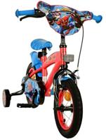 Yipeeh Spider-man kinderfiets - jongens - 12 inch - blauw/rood - thumbnail