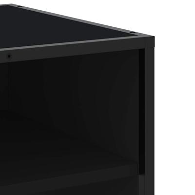 Tv-meubel 270x40x46 cm bewerkt hout zwart - thumbnail
