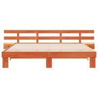 Bedframe met lade Bruin 180 x 200 cm Massief hout - thumbnail