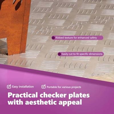 VidaXL Trap tread rechthoekig 4 pcs zilver 90 x 40 cm aluminium