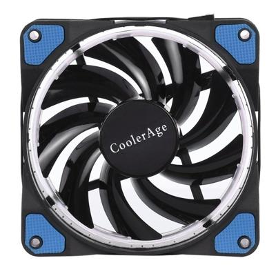 Kleur LED 12cm 4pin Computer onderdelen Chassis Fan Computer Host koelventilator ventilator stille koeling (blauwe Light)(Blue)