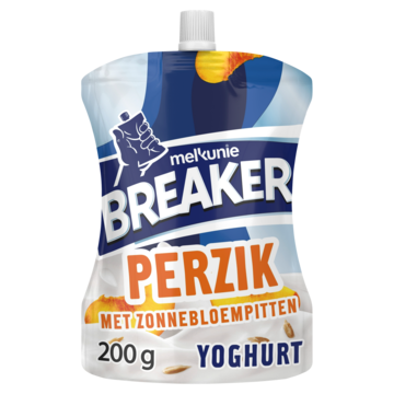 Melkunie Breaker Originals Peach Yoghurt with Sunflower Seeds 200 g bij Jumbo