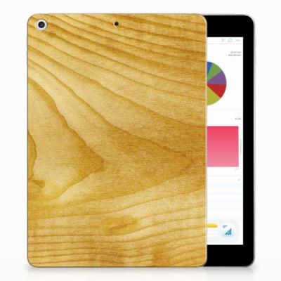 Apple iPad 9.7 2018 | 2017 Silicone Tablet Hoes Licht Hout Apple iPad 9.7 2018 | 2017 Silicone Tablet Hoes Licht Hout