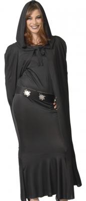 Zwarte Cape Halloween Budget met Capuchon