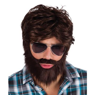 Boland Pruik met baard en snor