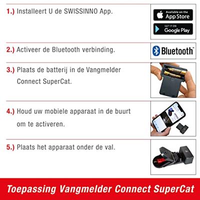 Swissinno Fangmelder Connect SuperCat Muizenval Functies: Lokstof 1 stuk(s) Swissinno Fangmelder Connect SuperCat Muizenval Functies: Lokstof 1 stuk(s)