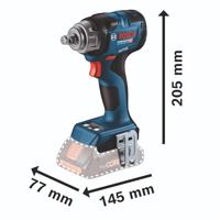 Bosch Blauw GDS 18V-330 HC Accu Slagmoeraanzetter | 330 Nm | 2 x 5,0 Ah accu + oplader | In L-Boxx - 06019L5003 - thumbnail