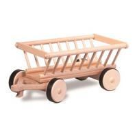 Nic houten hooiwagen 38 x 18 x 16 cm - thumbnail