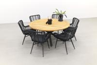 Jasmine black/Taste Prado 160 cm. - Ronde tuinset - thumbnail