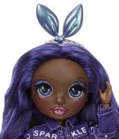Rainbow High Krystal Bailey – indigo (donkerblauw-paarse) modepop met 2 complete mix & match-outfits en accessoires - thumbnail